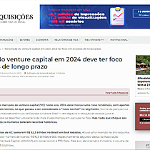 Retomada do venture capital em 2024 deve ter foco em projetos de longo prazo